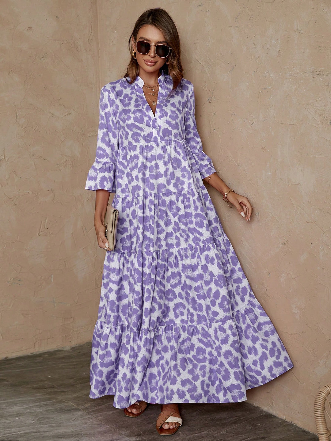 Rochie maxi Shein, mix culori