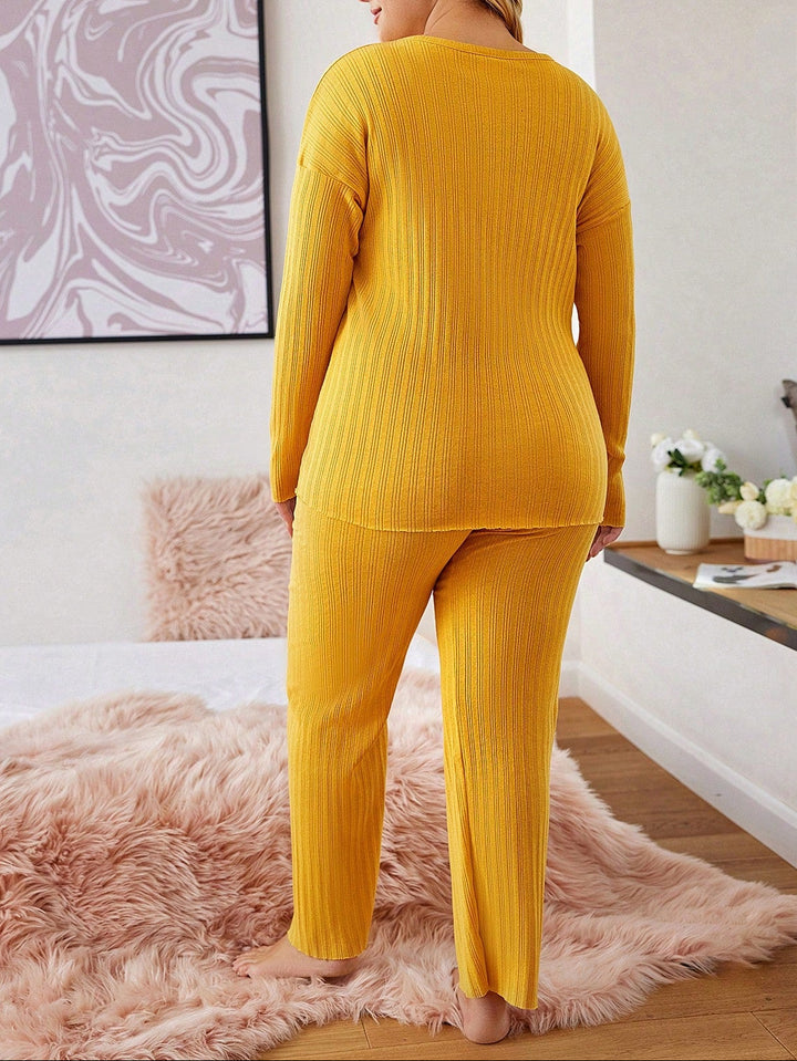 SHEIN Yellow Pyjama Set
