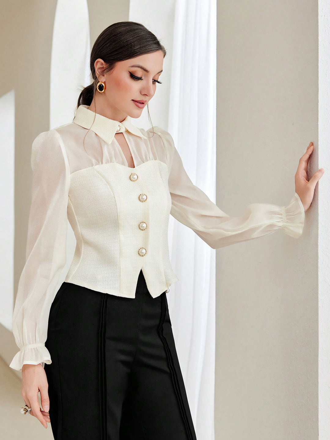 Bluza SHEIN, bej