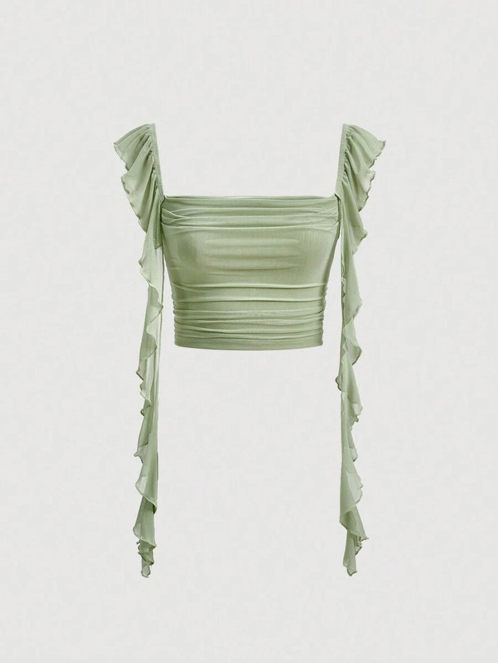 Top SHEIN, verde