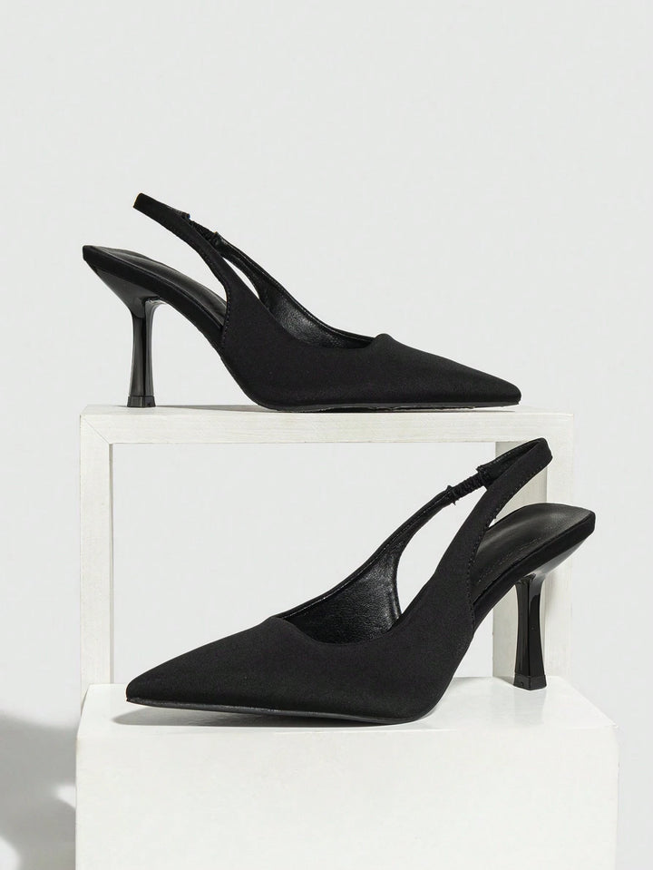 Pantofi cu toc SHEIN, negru
