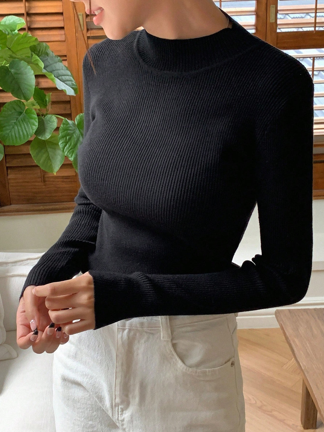 Pulover SHEIN, negru