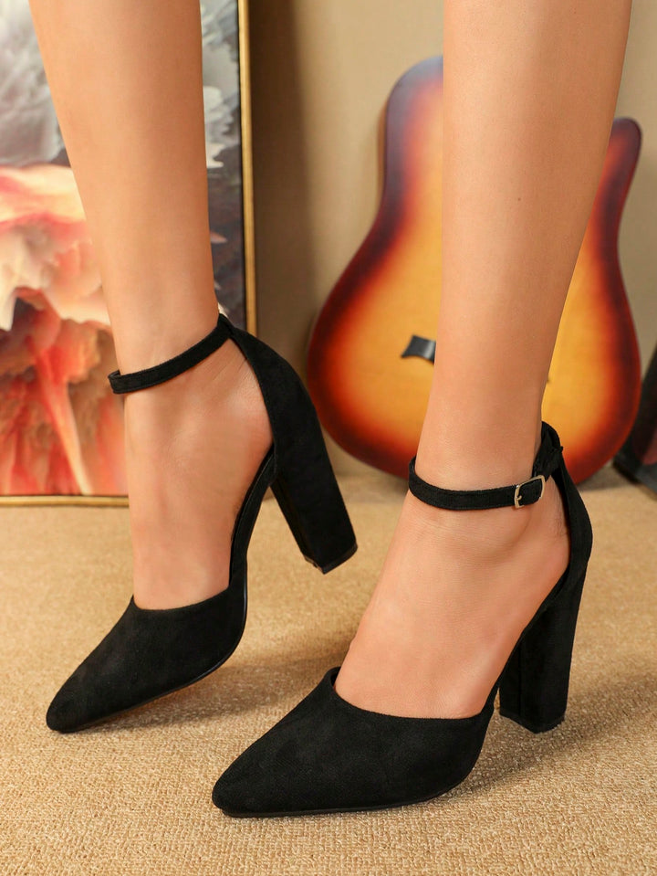 Pantofi cu toc SHEIN, negru