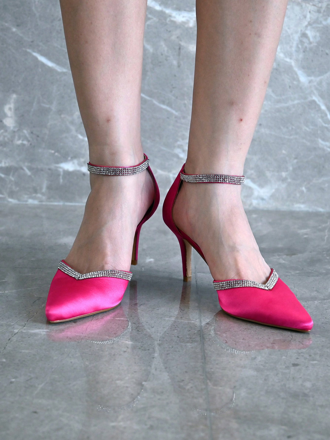 Pantofi cu toc SHEIN, roz