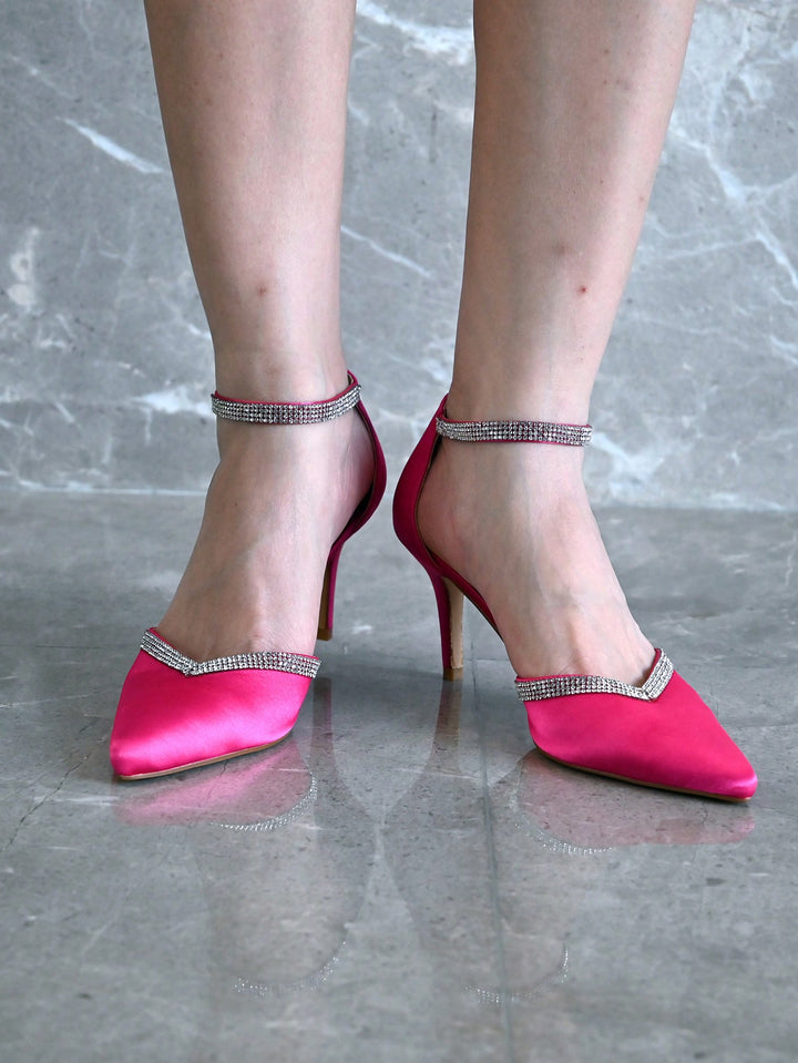 Pantofi cu toc SHEIN, roz