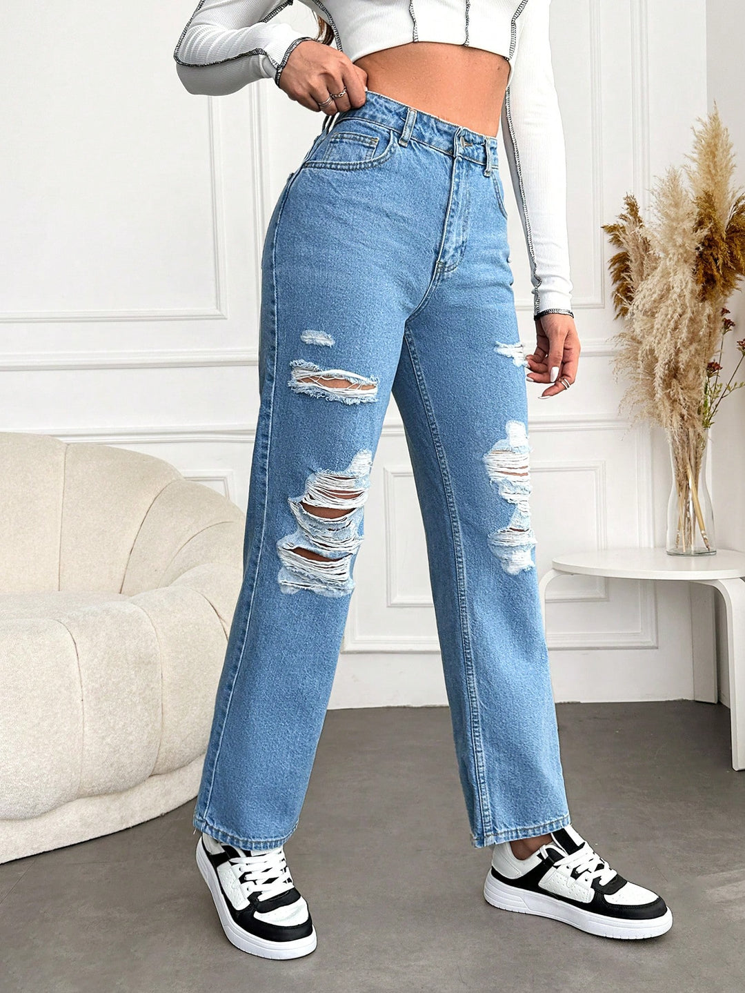 Jeans SHEIN, albastru