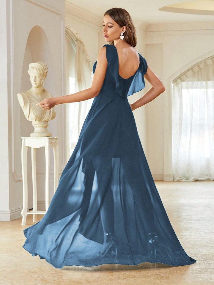 SHEIN maxi ruha, kék