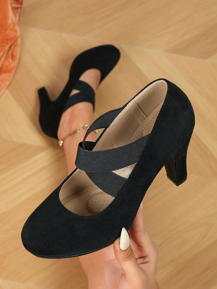 Pantofi cu toc SHEIN, negru