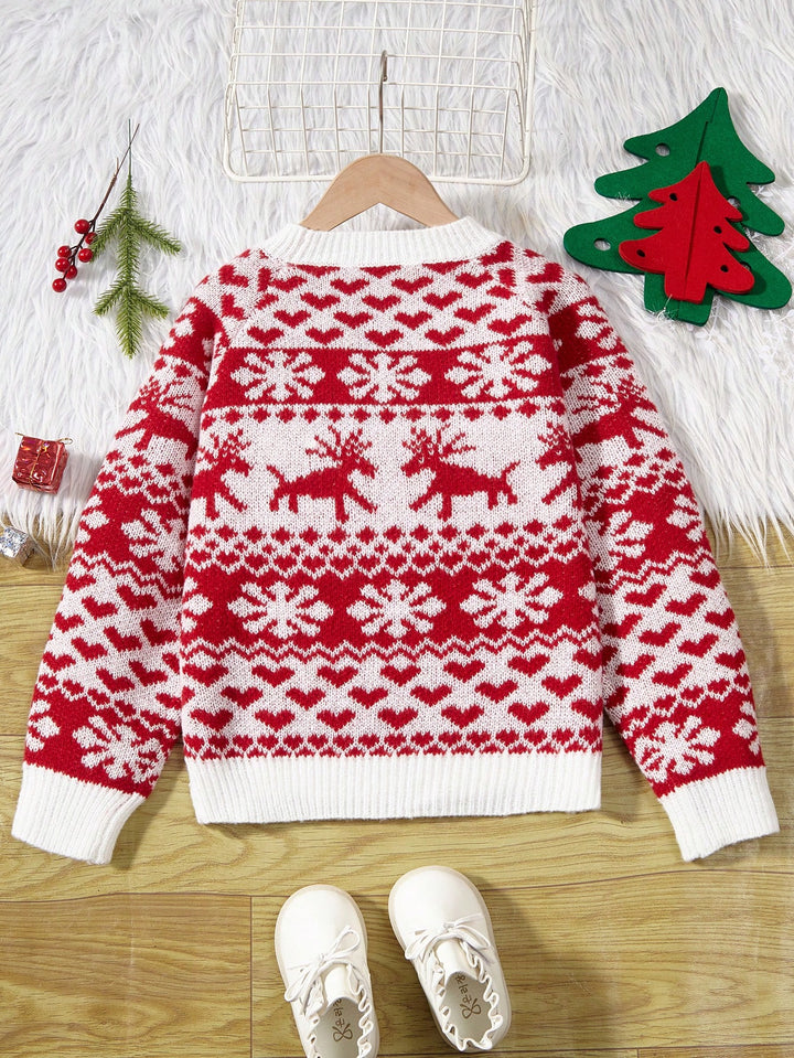 Pulover SHEIN, roșu