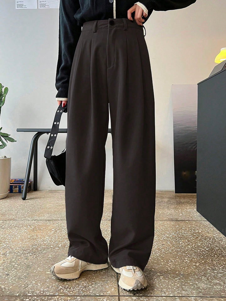 Pantaloni SHEIN, maro