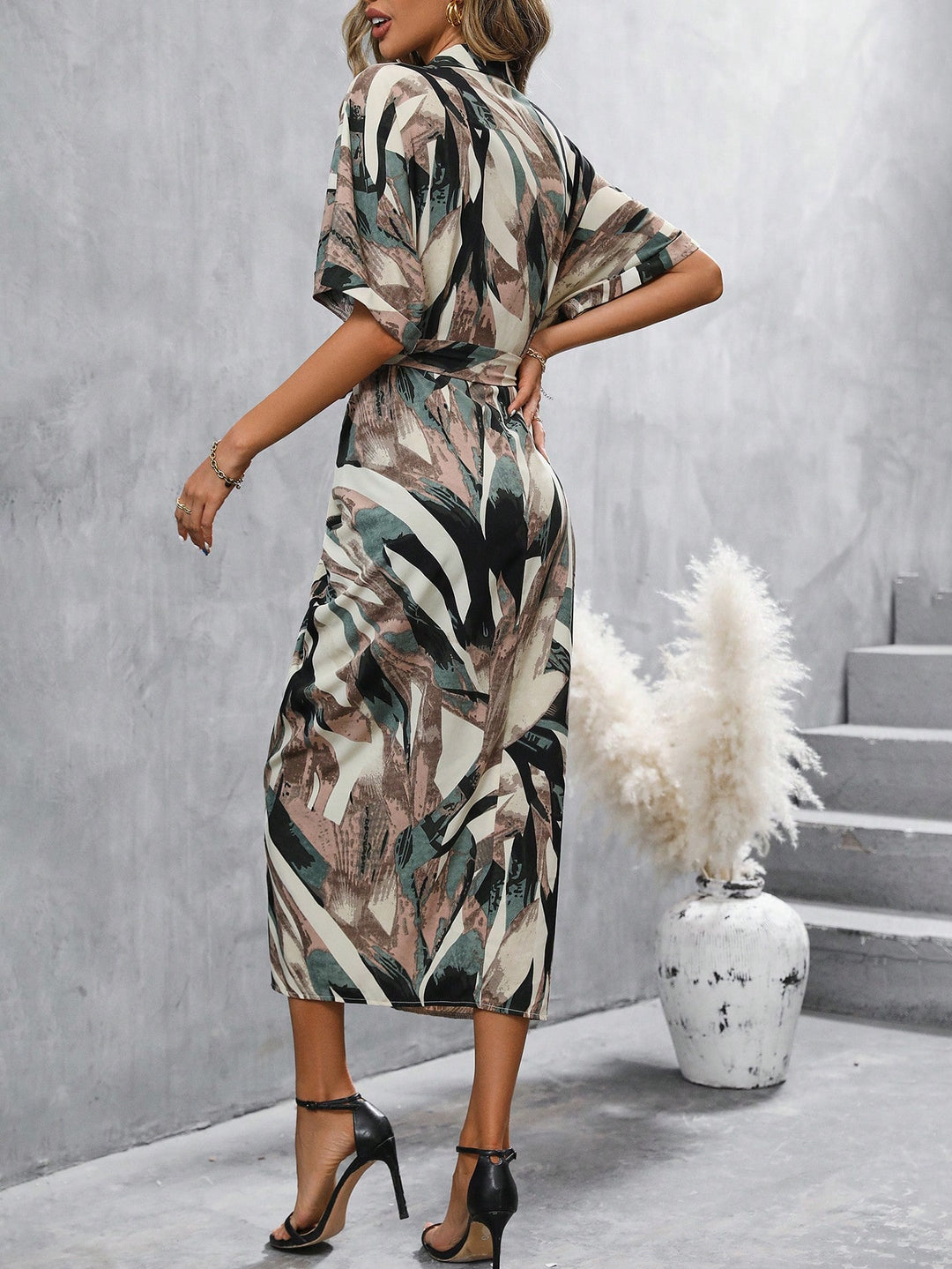 Rochie midi SHEIN, mix culori