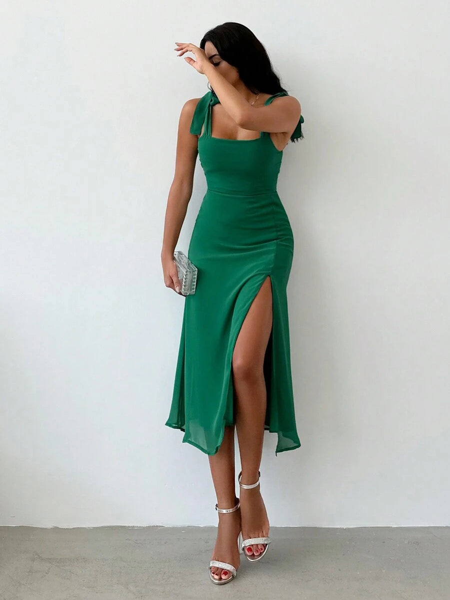 Rochie midi SHEIN, verde