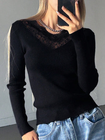 Pulover SHEIN, negru
