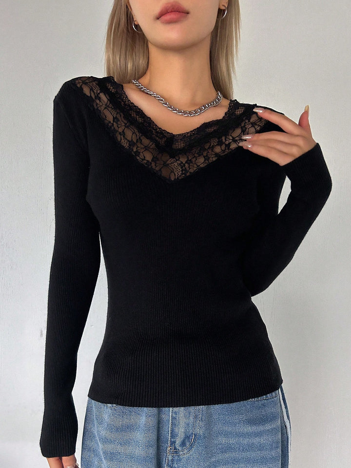 Pulover SHEIN, negru