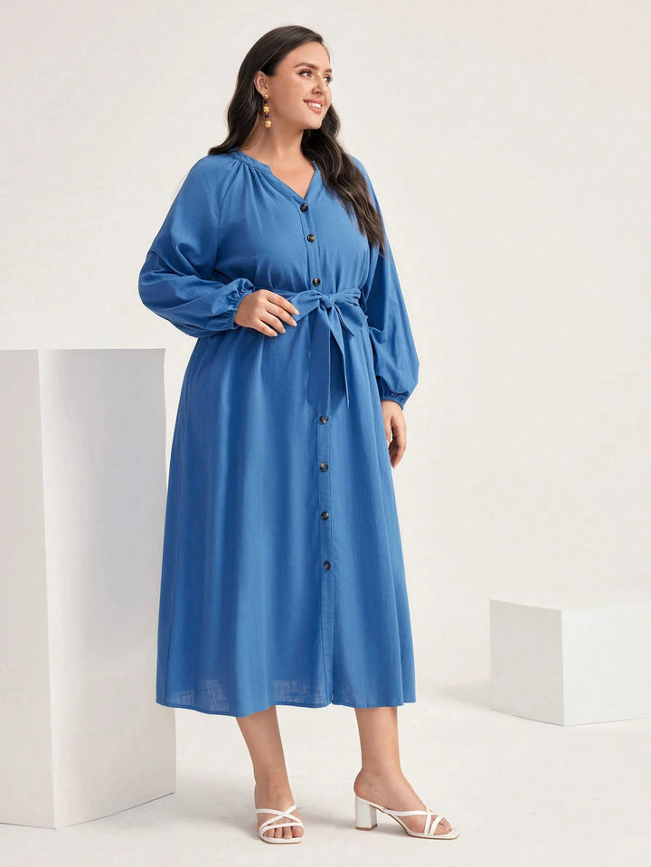 Rochie midi SHEIN, albastru