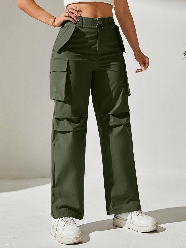 Pantaloni SHEIN, verde