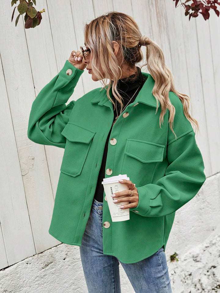 Palton SHEIN, verde