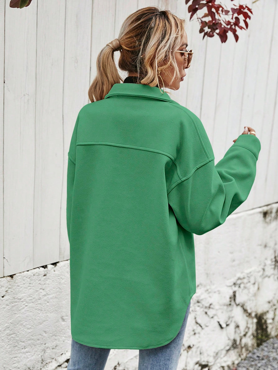 Palton SHEIN, verde