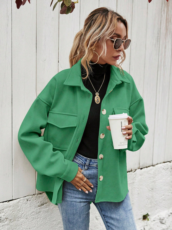 Palton SHEIN, verde