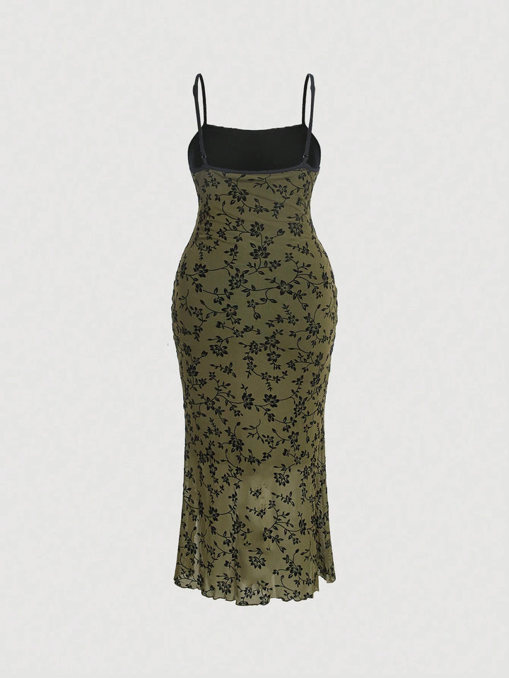 Shein maxi ruha, zöld