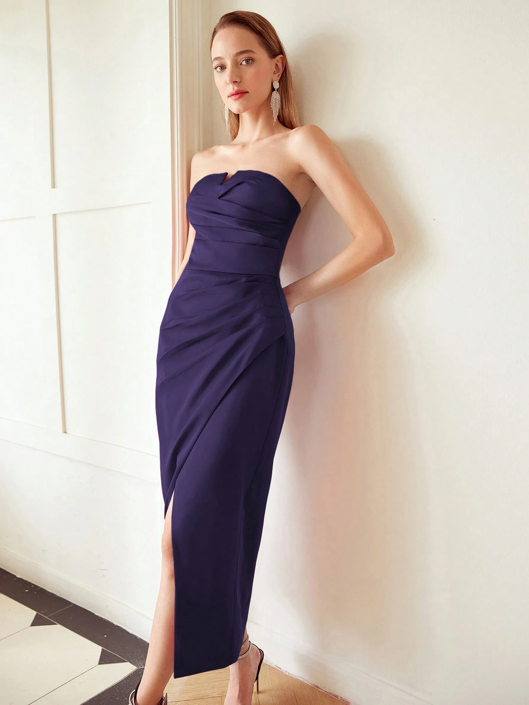 Rochie midi SHEIN, mov