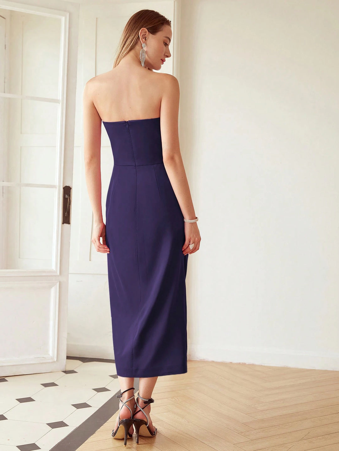 SHEIN midi ruha, lila
