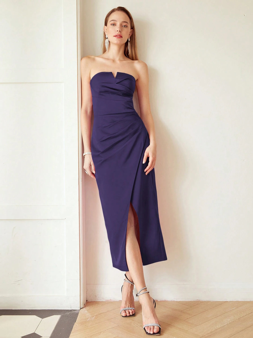 Rochie midi SHEIN, mov