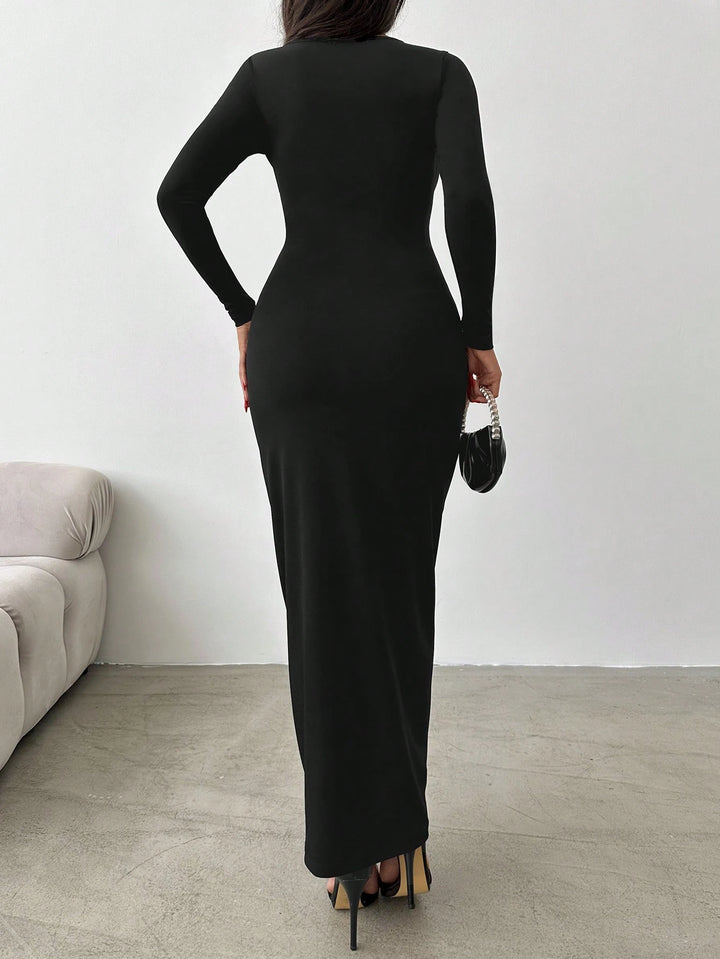 SHEIN Maxi ruha, fekete