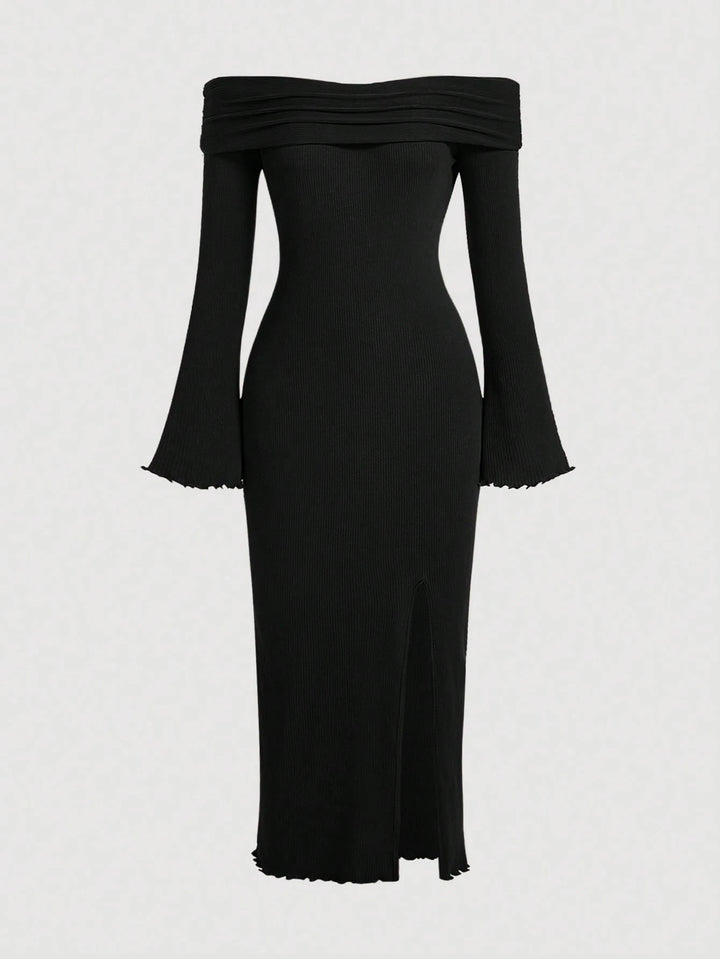 SHEIN maxi ruha, fekete