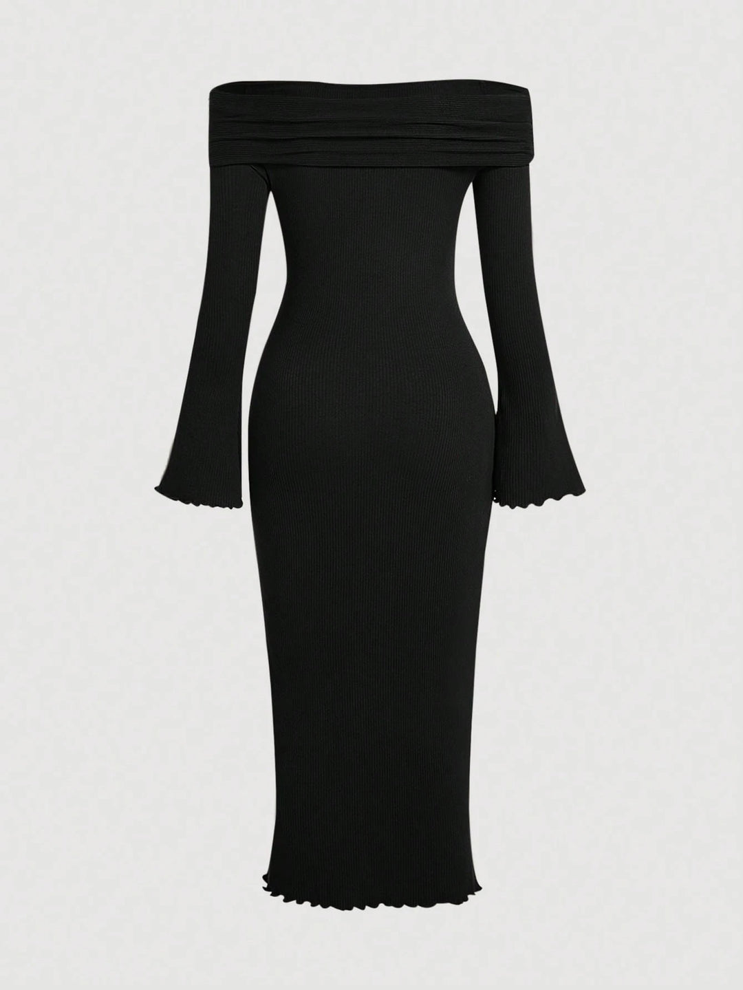 SHEIN maxi ruha, fekete