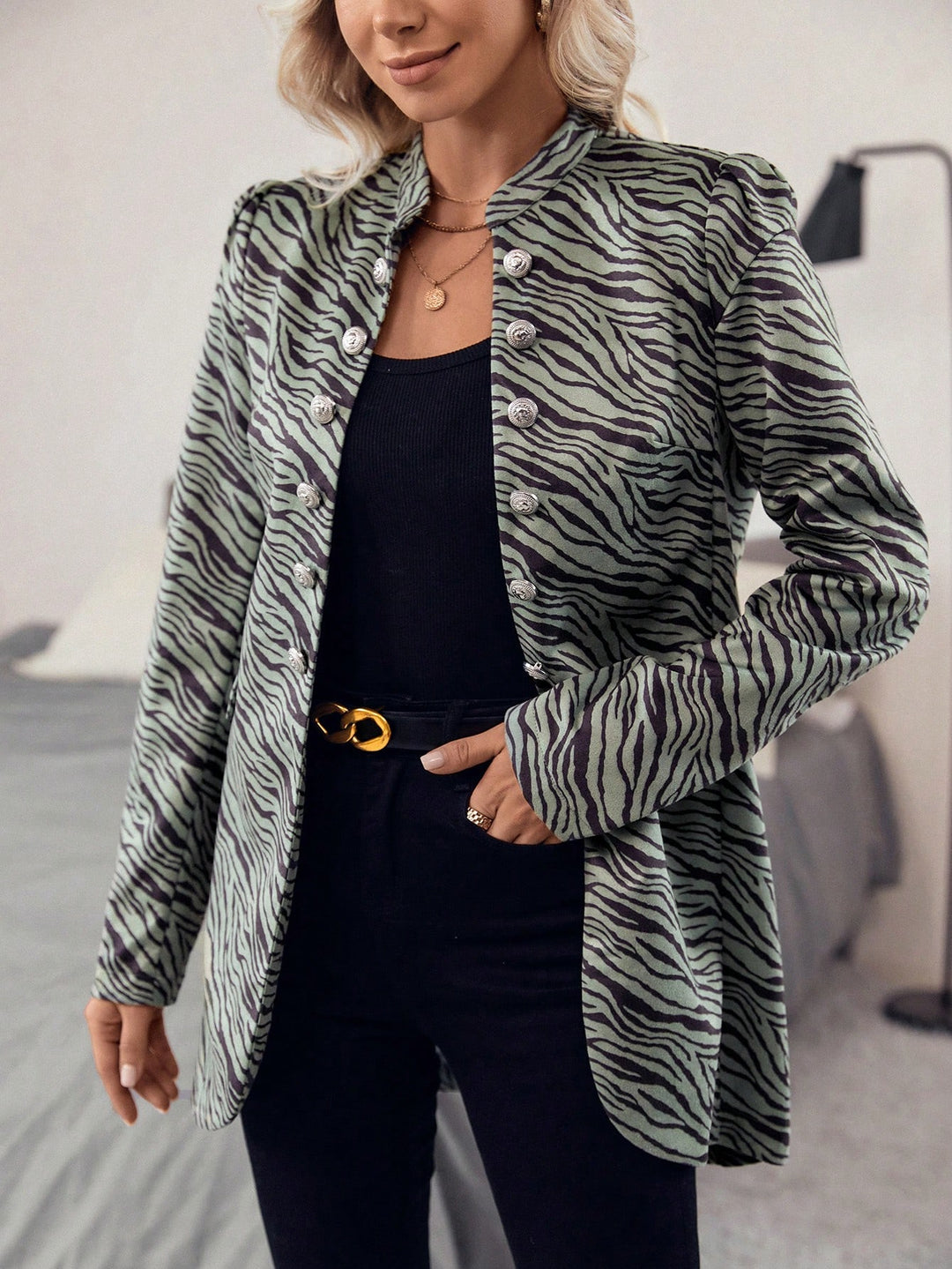 Sacou Shein, verde