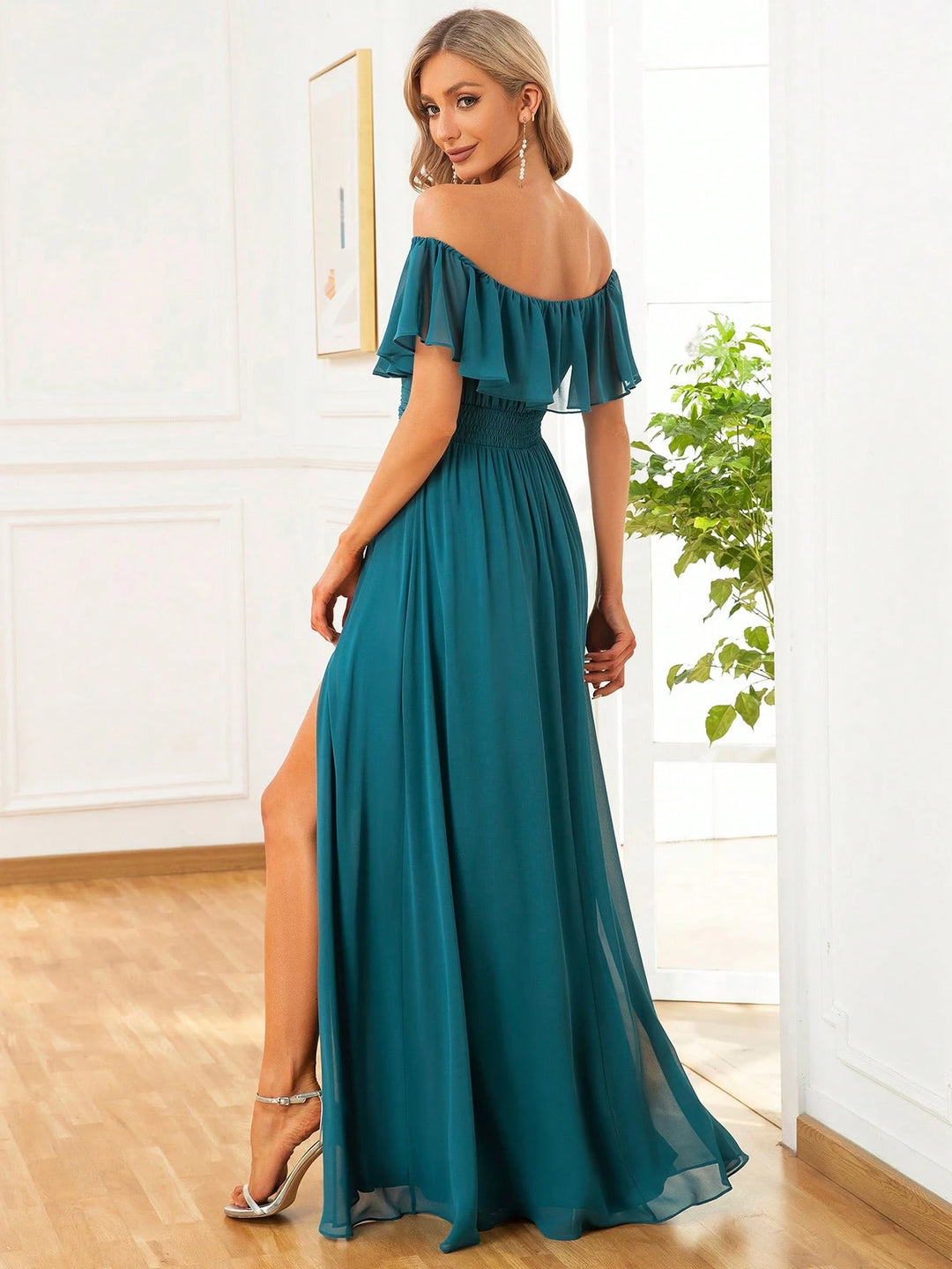 Rochie de ocazie SHEIN, verde