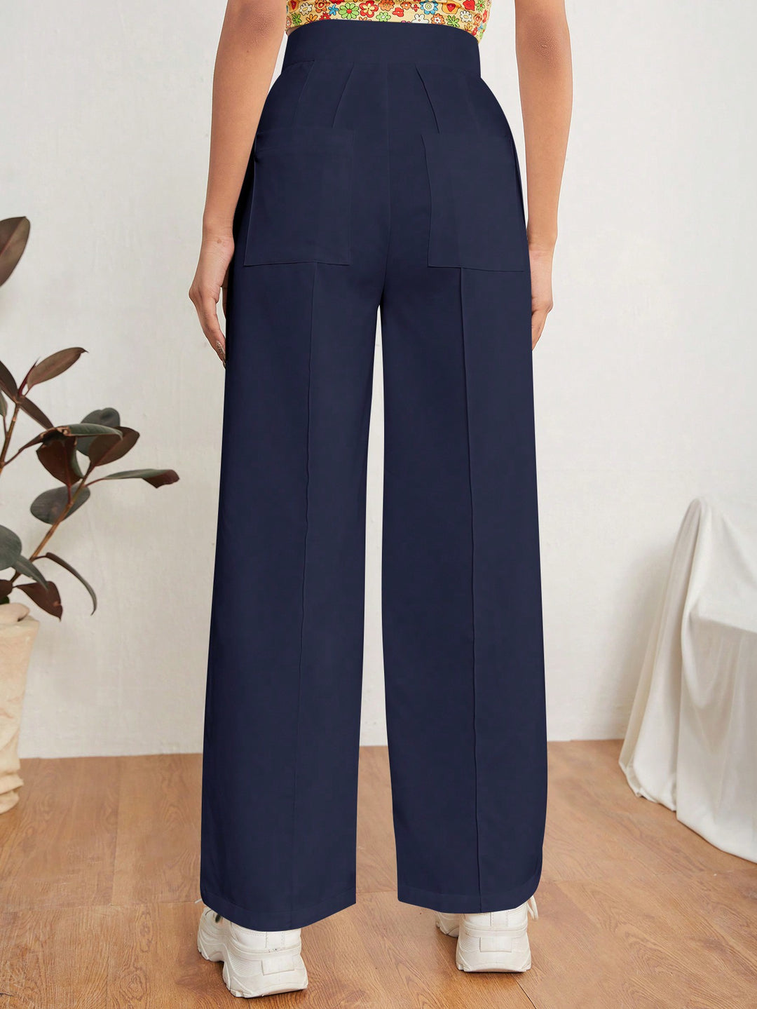 Pantalon SHEIN, albastru