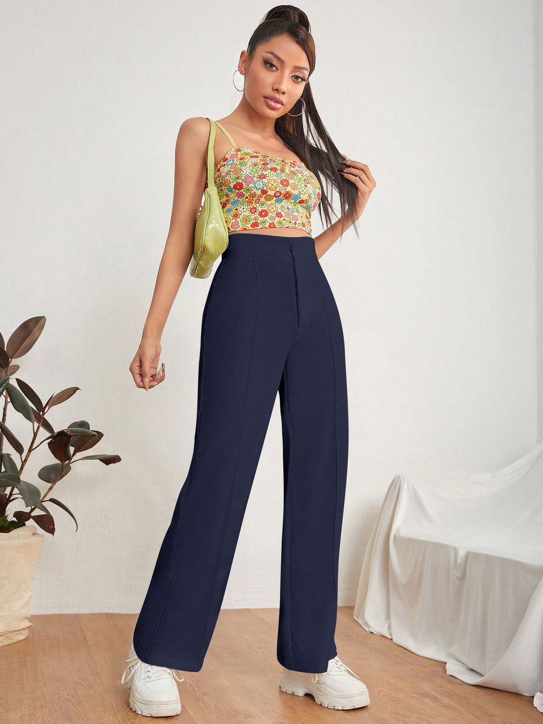 Pantalon SHEIN, albastru