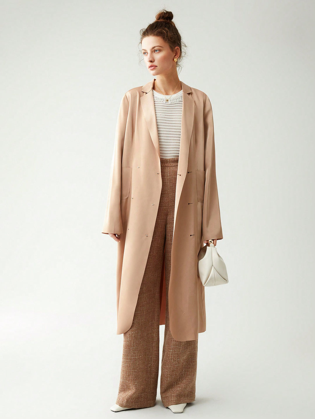 Trench SHEIN, auriu