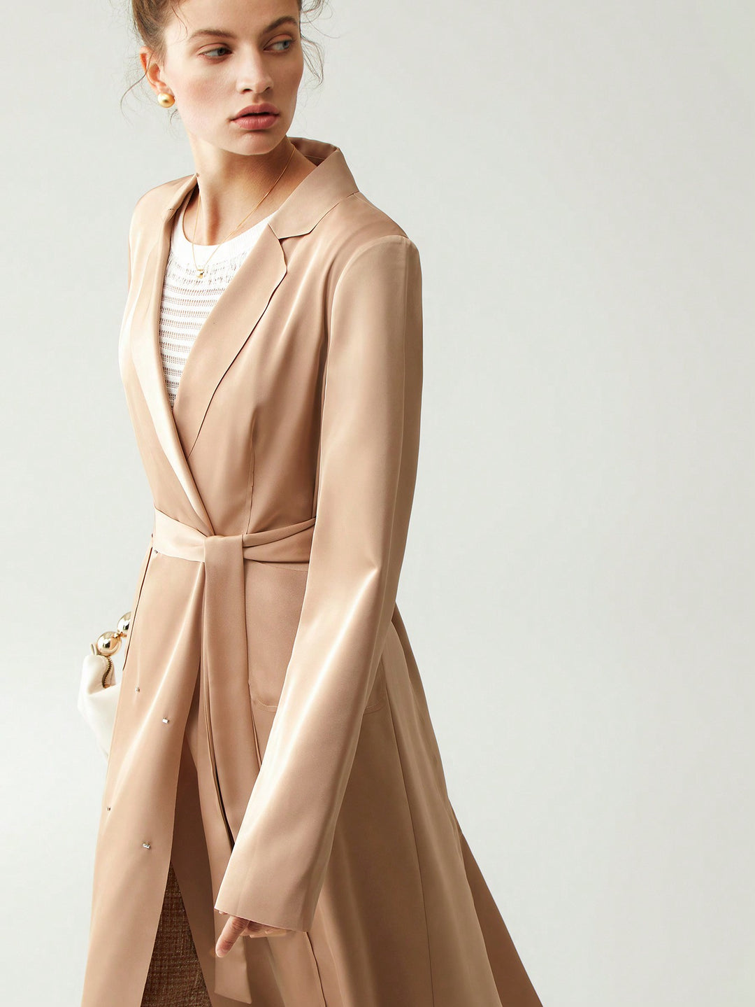 Trench SHEIN, auriu