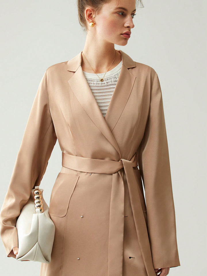 Trench SHEIN, auriu