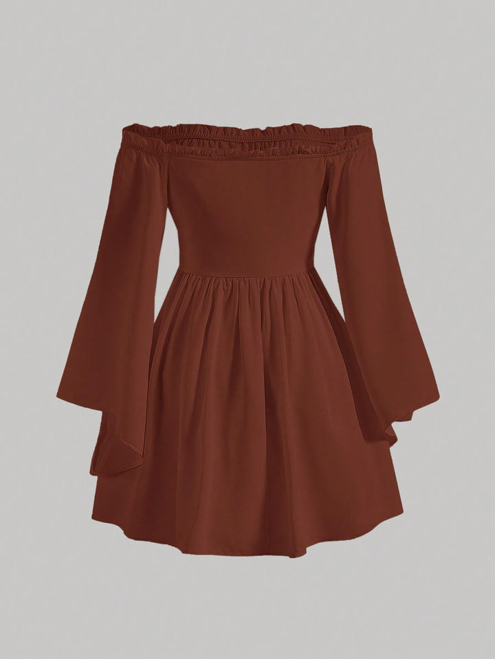Rochie mini SHEIN, maro