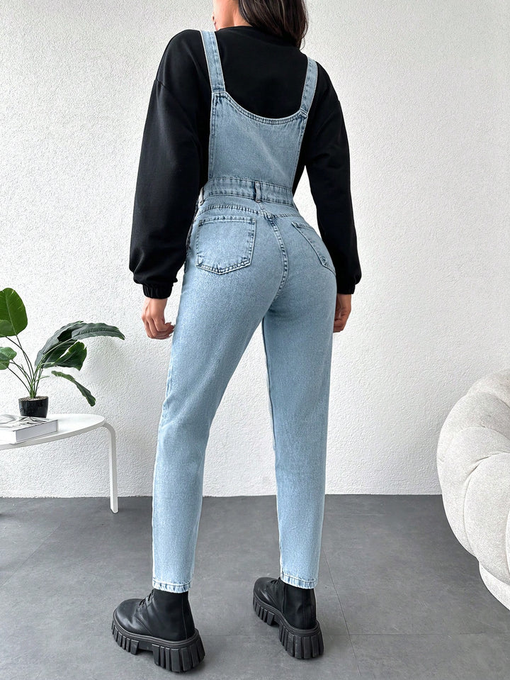 SHEIN kék farmer overál