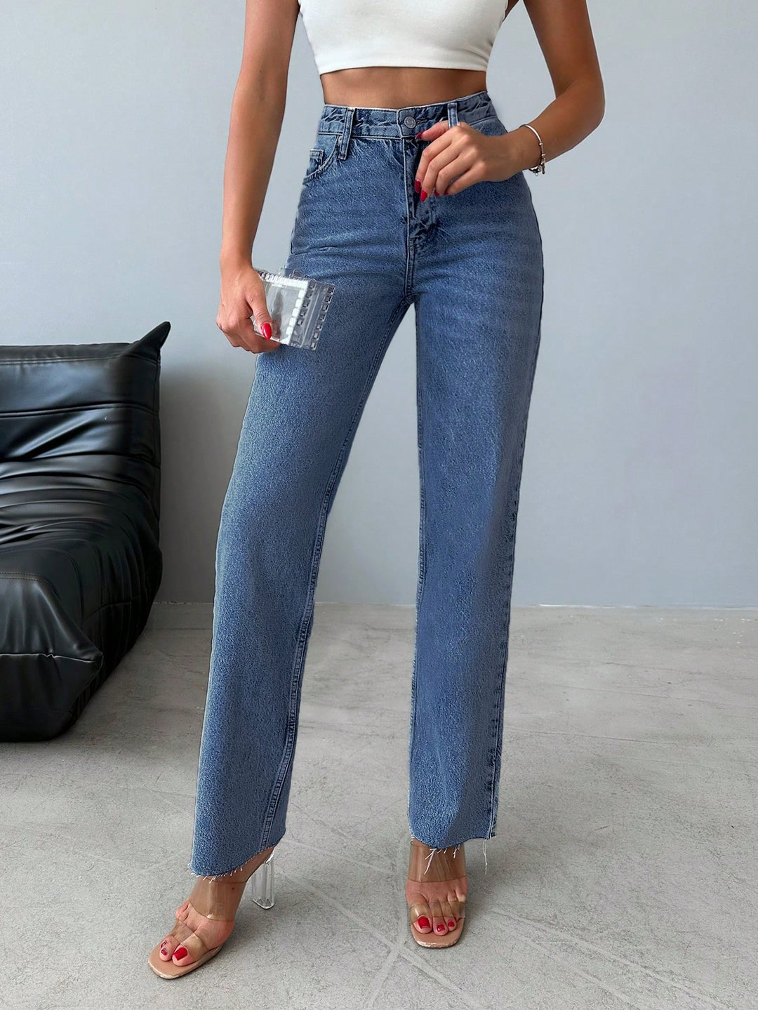 Jeans SHEIN, albastru