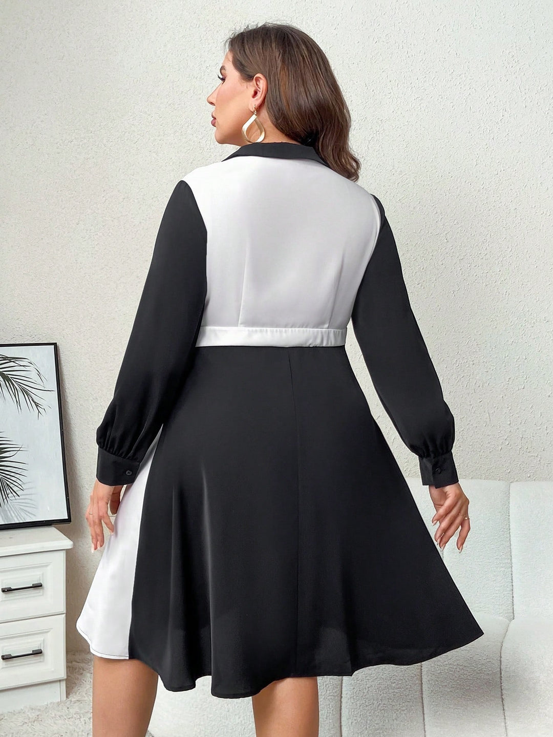 Shein Curve+ mini ruha, vegyes színekben