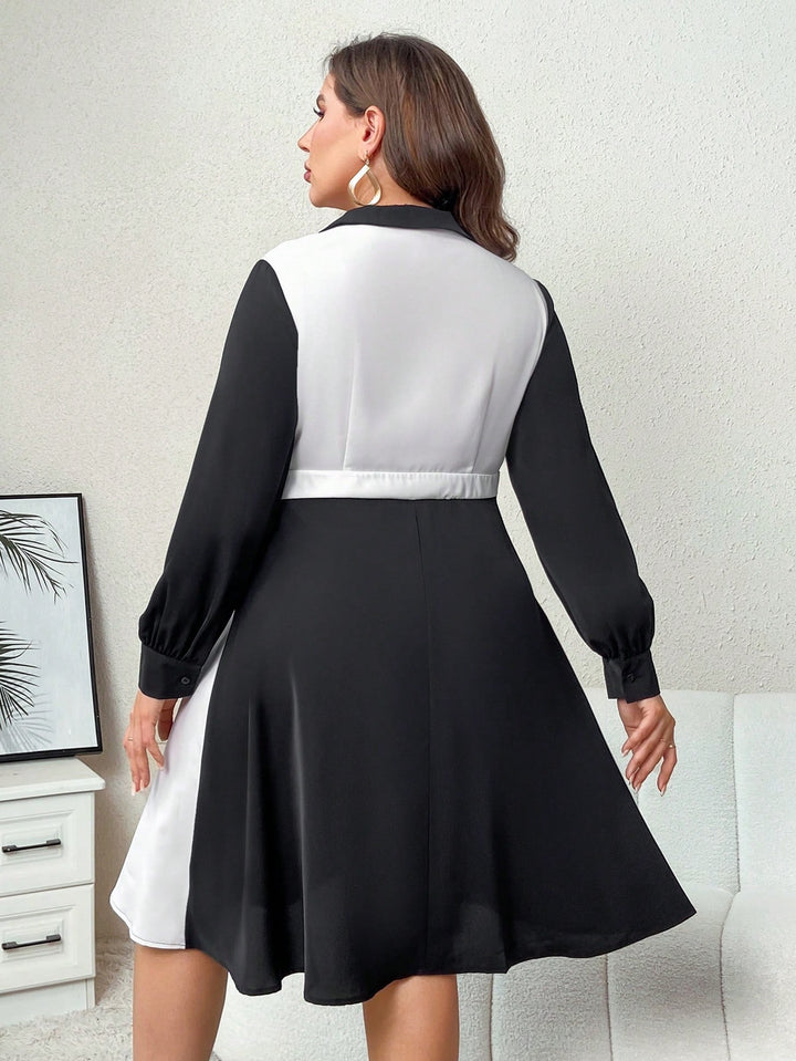 Shein Curve+ mini ruha, vegyes színekben