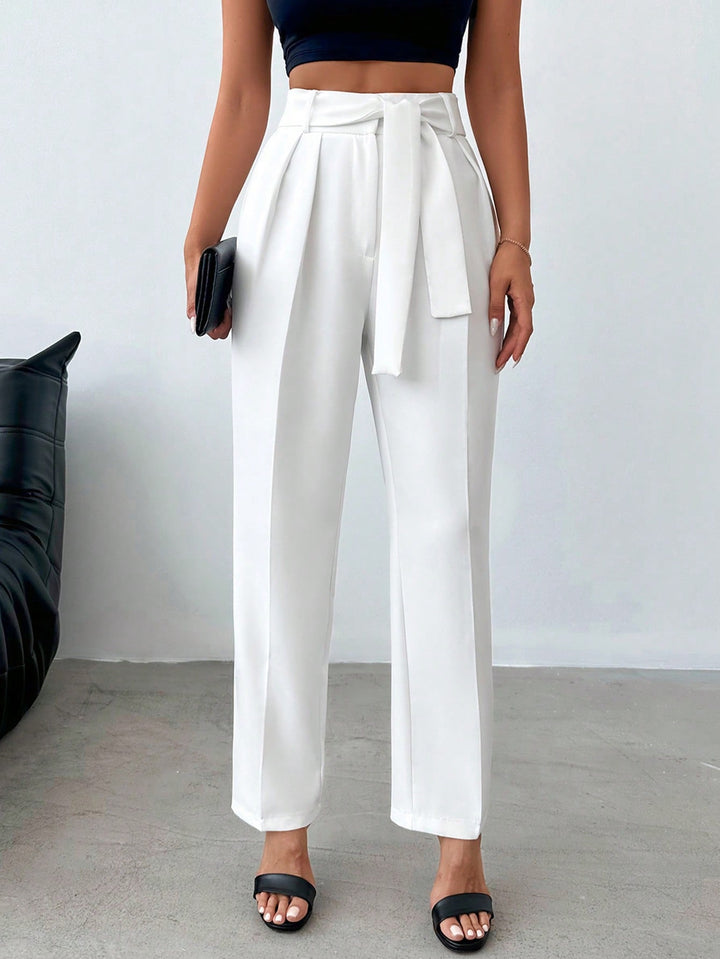 Pantaloni SHEIN, alb