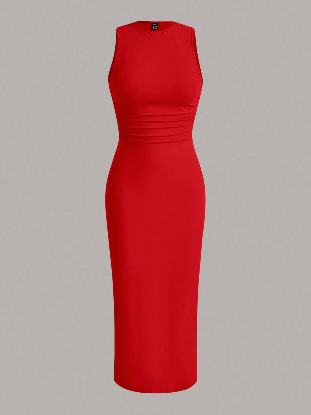 SHEIN piros midiruha