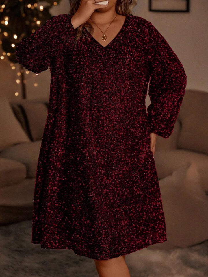 Rochie midi SHEIN, vișiniu