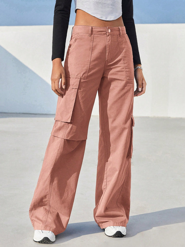 Pantaloni SHEIN, roz