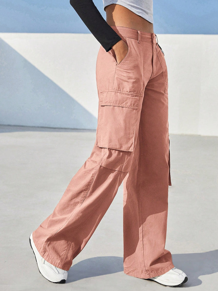 Pantaloni SHEIN, roz