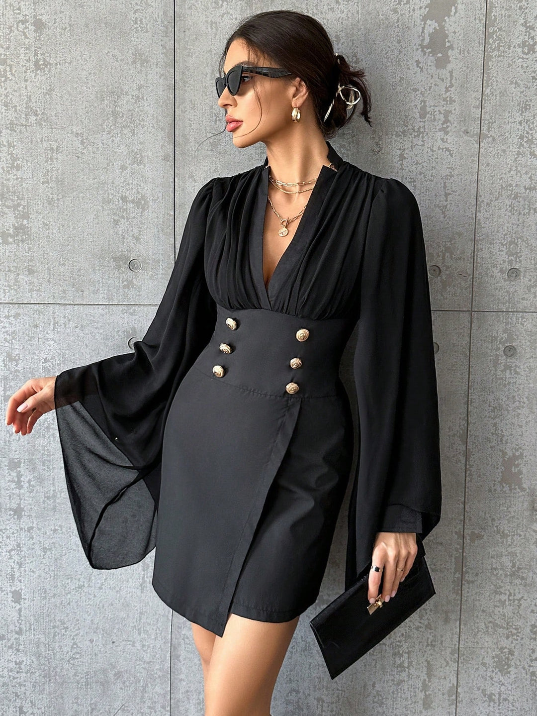 Rochie scurtă SHEIN, negru