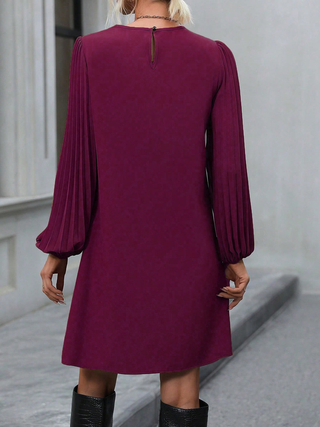 Rochie scurtă SHEIN, vișiniu
