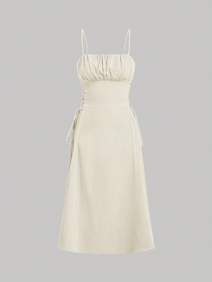 Rochie midi SHEIN, crem